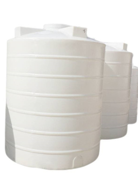 白色3000升塑胶水塔 水处理水箱 6吨塑料塔 6000L平底pe楼顶水箱