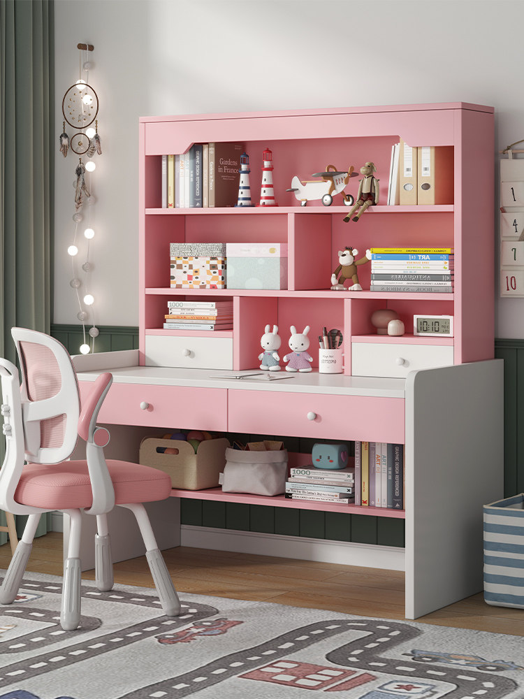 书桌书架书柜一体桌子小学初中生卧室写字学习桌椅学生家用电脑桌,标准件/零部件/工业耗材,其他管件,淘宝优惠券,粉丝福利购,淘宝优惠卷