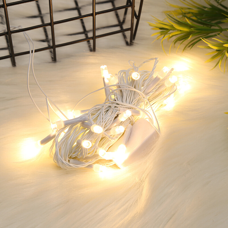 网红彩色小灯串庭院氛围节日装饰灯窗帘灯LED户外星星灯厂家直供