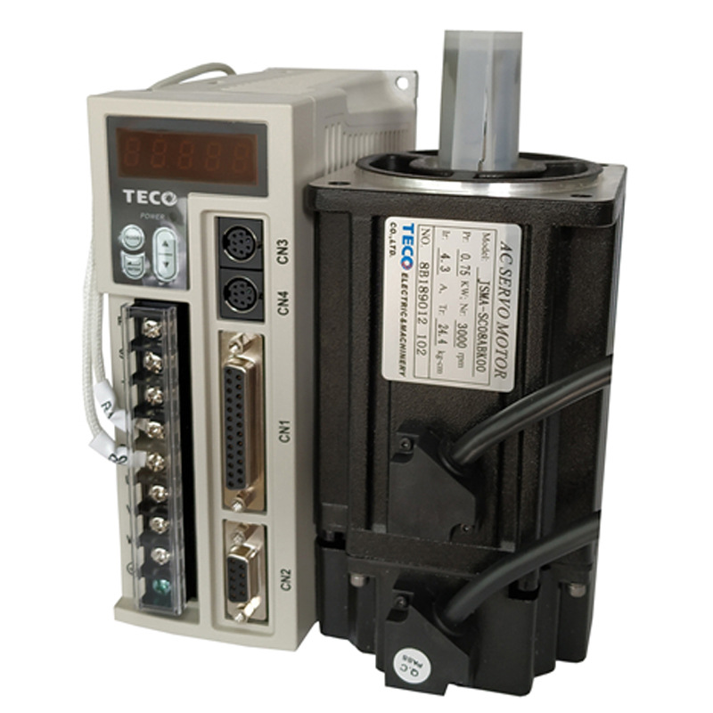 东元伺服750W套装JSDEP-20A-B/JSMA-PUC08ABA电机驱动器 东元伺服