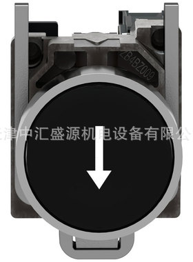 XB4BA3351黑色按钮1NO白色标识ZB4BZ101+ZB4BA335平头复位
