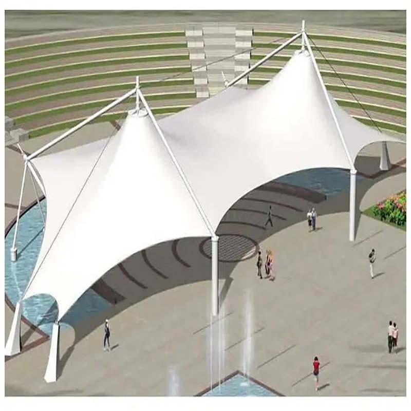 景观棚设计景区膜结构景观篷广场园林遮阳棚景观蓬户外张拉膜结构
