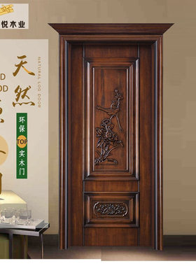 木门批发厂家室内卧室烤漆门欧式雕花套装原木门房门静音
