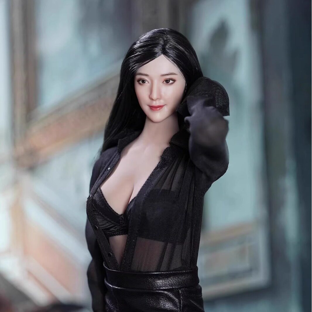 1/6 SDH031 亚州美女头雕- A B C 三款搭配小麦色素体 现货