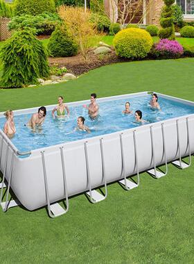 Bestway56623系列大号户外支架游泳池成人洗澡池家庭儿童戏水池