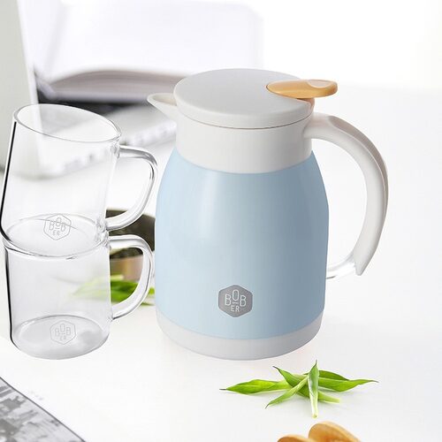 博堡 BSKS-TZ005 萨克森茶水套装家用保温壶660ml+玻璃杯2个200ml