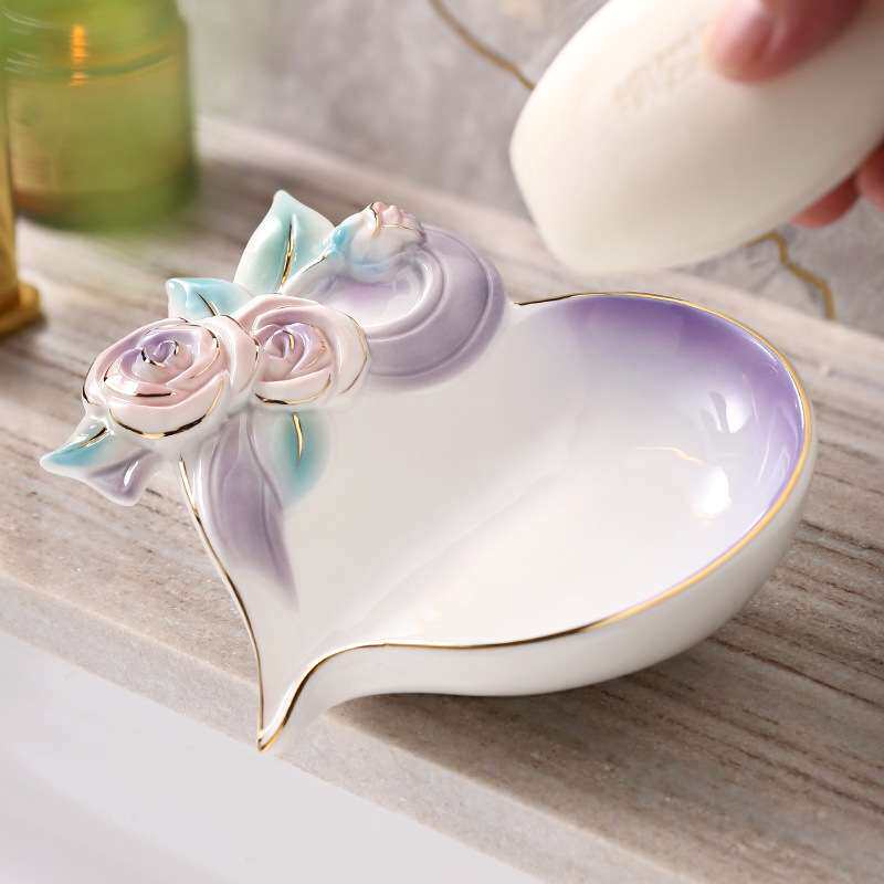 轻奢家居装饰摆件玫瑰百合花玄关收纳篮入户别墅赠礼客厅办公桌面