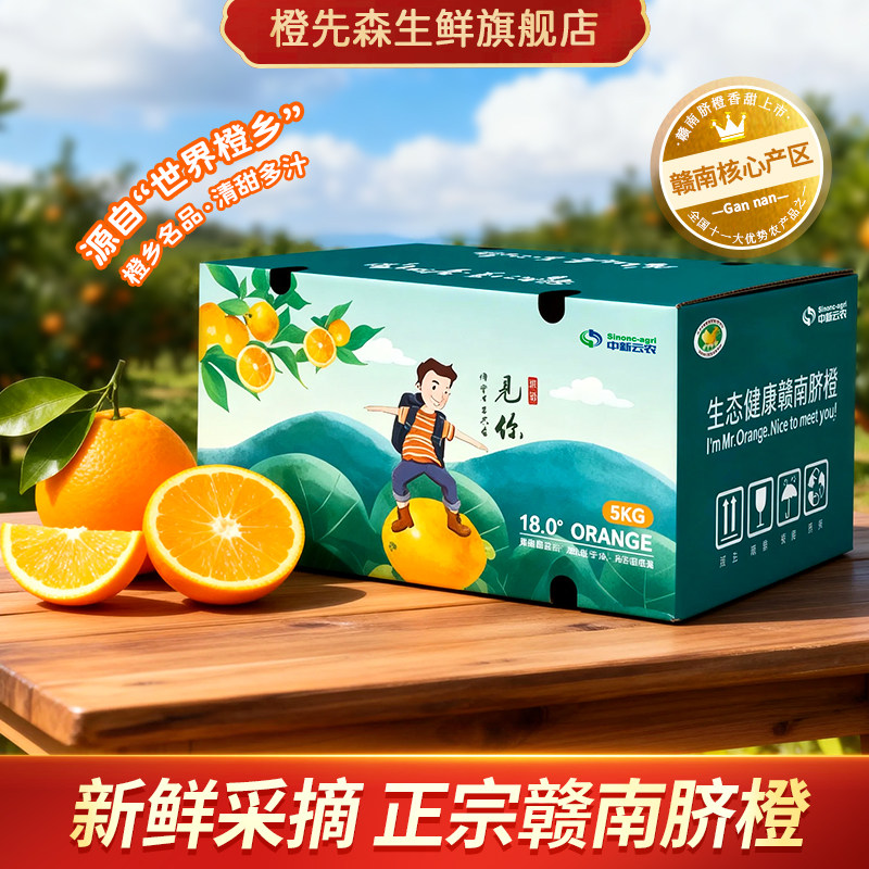 橙先森赣南脐橙现摘直发10斤装