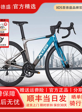xds喜德盛25款RC500公路车自行车油压蝶刹20速铝合金破风车架单车