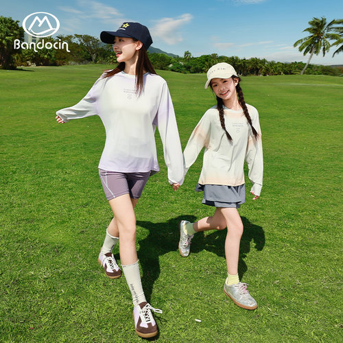 半度闲女童夏装运动速干T恤2026