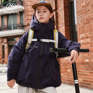 半度闲男童棉服冬装2025新款儿童加厚保暖外套冬季男孩洋气轻棉衣