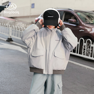 半度闲女童外套春装2026新款儿童户外上衣春秋女孩时髦立领运动服