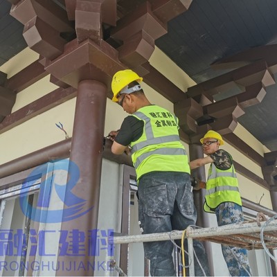 铝代木古建斗拱 铝制构件 铝构件 京派古建铝合金仿古轻质全铝