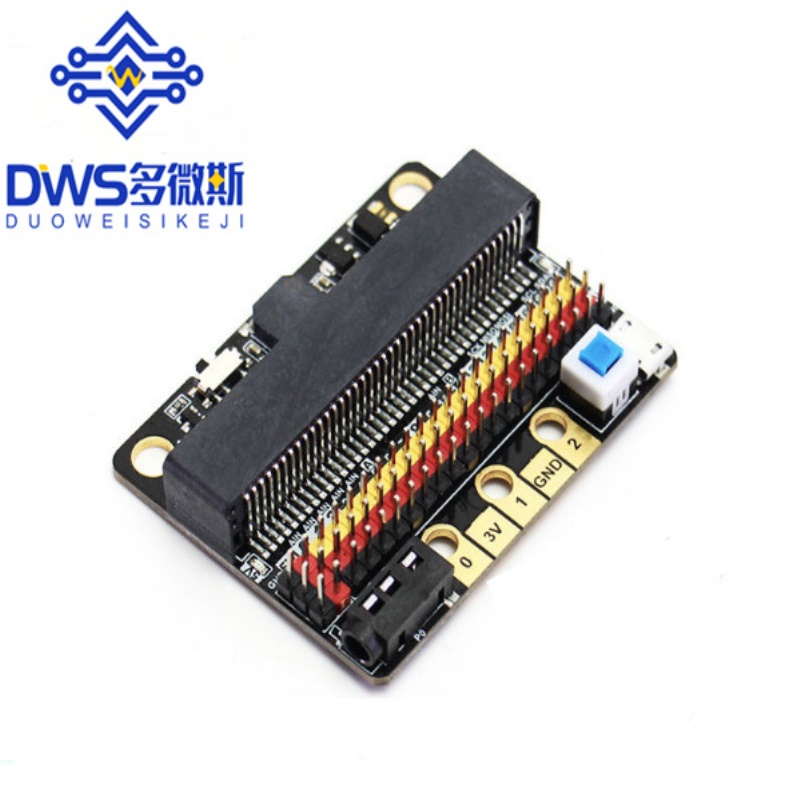 Microbit扩展板 IOBIT V2.0 micro:bit卧式转接板中小学入门