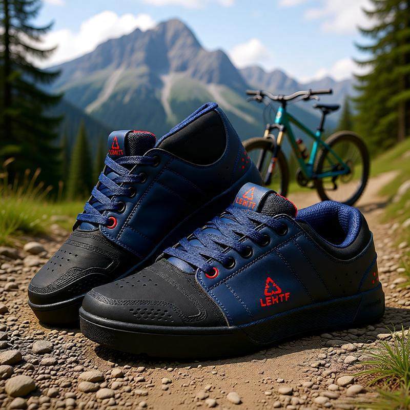 休闲锁鞋吸踏锁鞋旋钮透气防滑公路车山地车自锁骑行徒步两用鞋