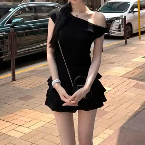 韩里韩气两件套女辣妹短裙套装