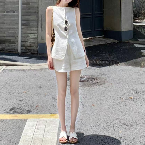 巨好看的夏装一整套女马甲两件套