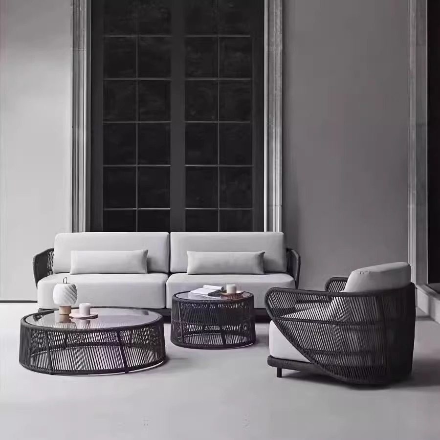 户外沙发创意藤编庭院家具阳台花园露天别墅室内休闲藤桌椅组合,住宅家具,户外沙发,淘宝优惠券,粉丝福利购,淘宝优惠卷