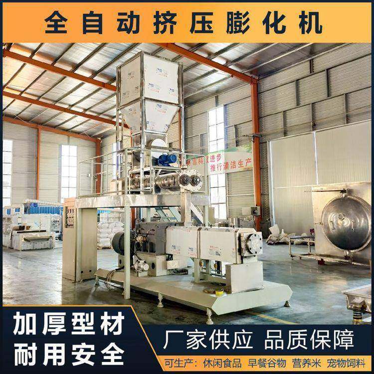 双螺杆谷物膨化机休闲食品面粉加工设备玉米大豆膨化机