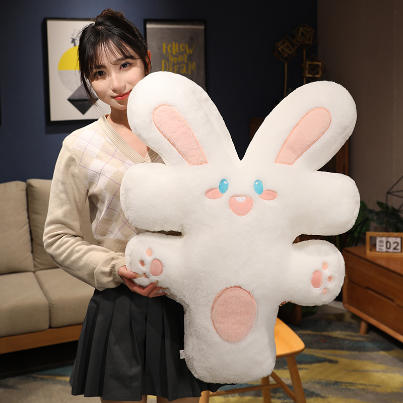 一只有钱兔公仔创意礼物兔子毛绒玩具睡觉床上玩偶女生抱枕靠垫