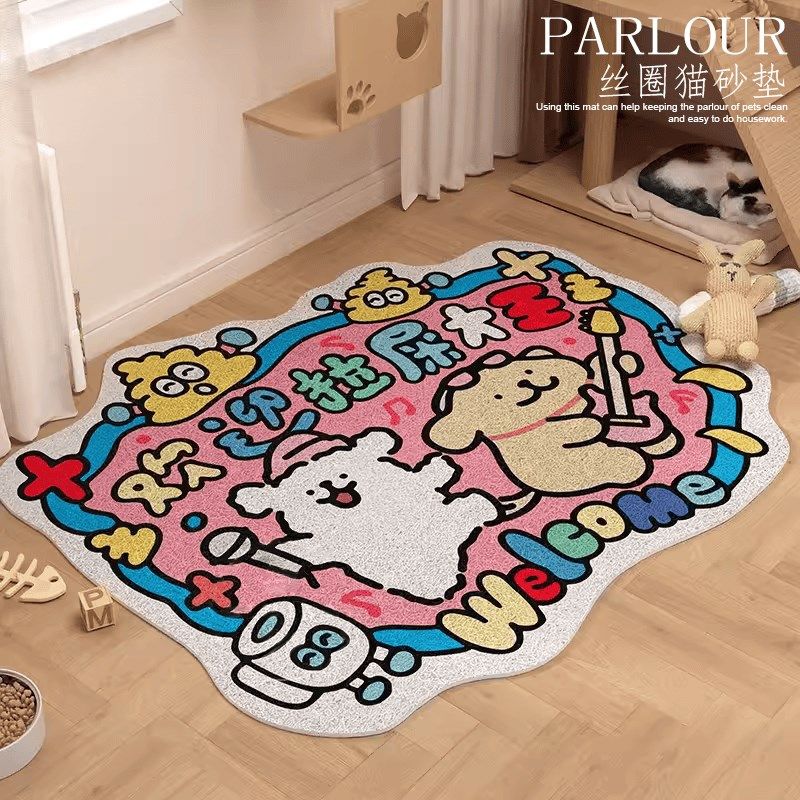 丝圈地垫欢迎拉屎大王地毯防带出防外溅猫砂垫猫咪狗狗垫子宠物用,居家布艺,家用脚垫,淘宝优惠券,粉丝福利购,淘宝优惠卷