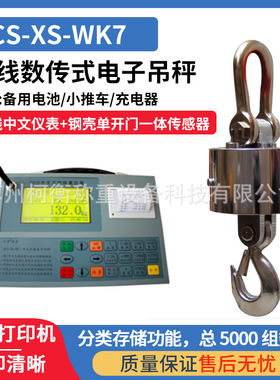 杭州四方万准出口防水电子无线直视打印吊秤1T2T3T5T10T20T30T50T