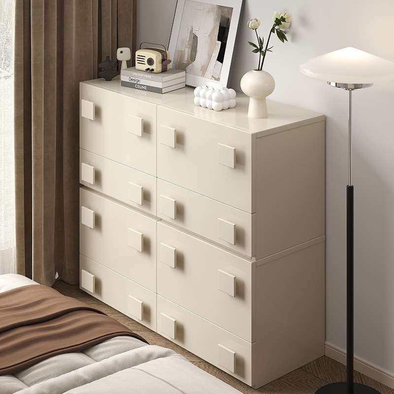 奶油风电视柜斗柜小户型简约收纳组合卡门柜小型简约中古风床头柜,3C数码配件,其它配件,淘宝优惠券,粉丝福利购,淘宝优惠卷