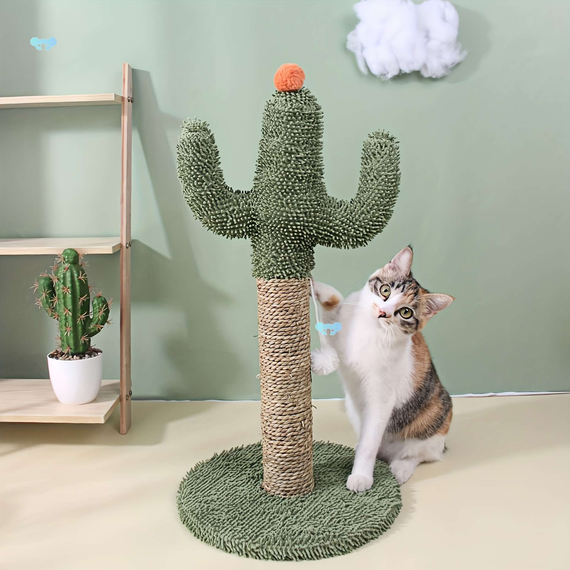 Durable Cactus Cat Scratcher Engaging Fun Indoor Play Toy
