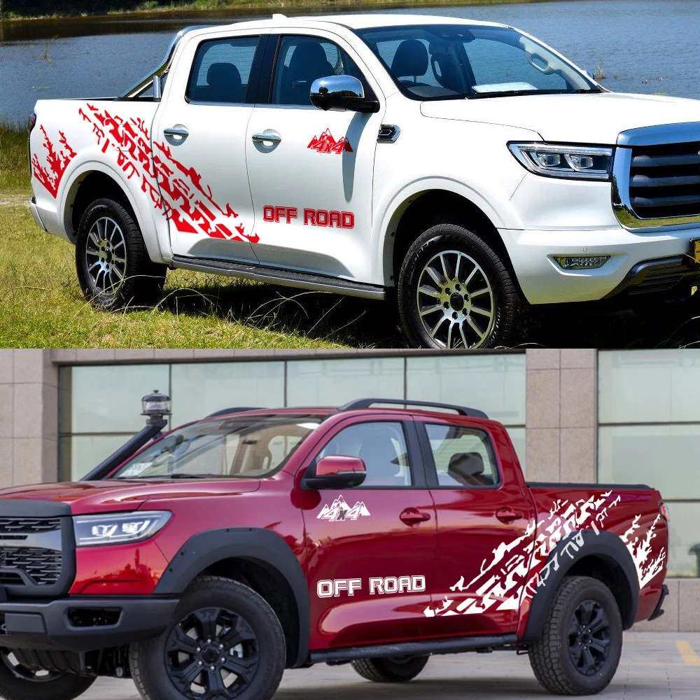 长城炮猛禽皮卡车贴纸铃拓 瑞迈车身拉花装饰彩条纳瓦拉改装贴画