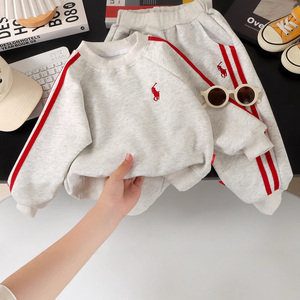 韩版春秋新款儿童套装2025时尚男女儿童卫衣套装儿童春季运动ld