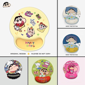 护腕鼠标垫蜡笔小新办公护手垫女生手腕垫可爱橡胶手托电脑键盘托