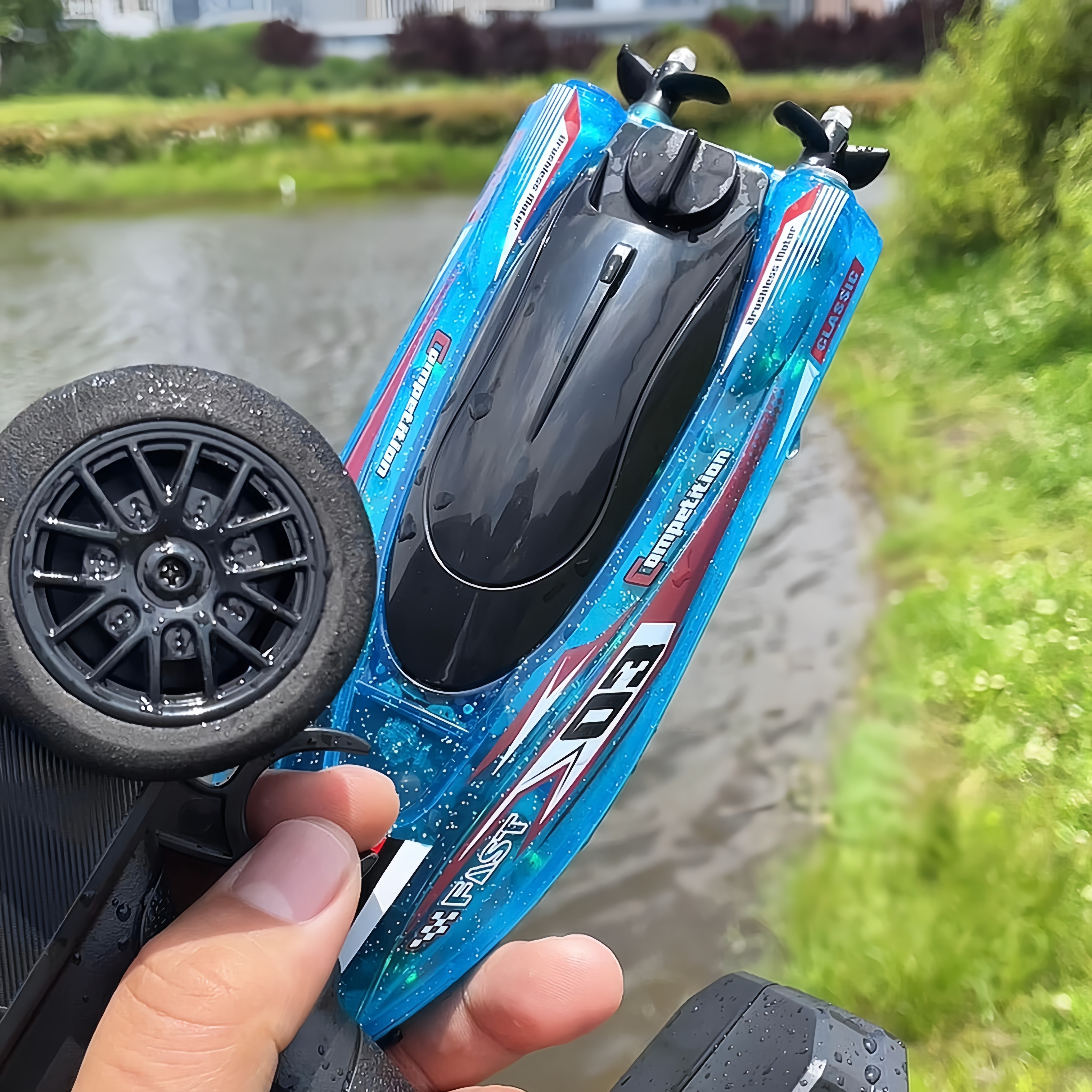 2.4G漂移遥控快艇防水耐撞