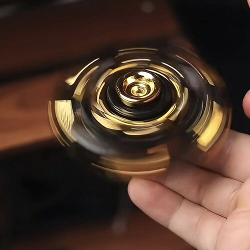 EDC金属指尖陀螺暴躁08手指玩具推牌黑科技机械躁动陀螺解压神器