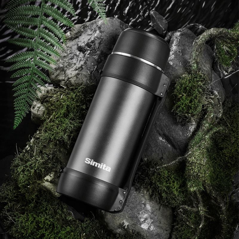 金点304不锈钢保温壶户外运动便携提手大容量旅行壶便携式保温杯