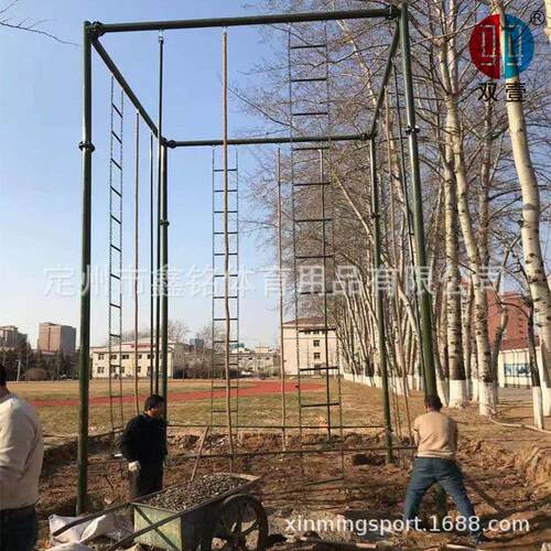 牌 攀爬架四面攀登架爬绳爬杆软体体能心里行为综合训练器材