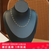 张十六 白釉项链 钛钢滴油手工气质精致百搭叠搭锁骨链毛衣链女