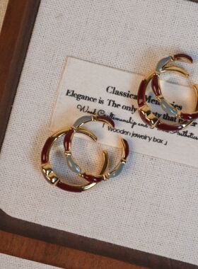 张十六铜合金百搭酒红戒