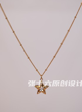 张十六原创设计手工串珠凝珠项链