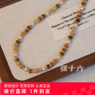 张十六原创设计轻奢小众锁骨链女