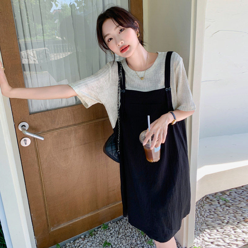 设计感拼色假两件抱婴袋