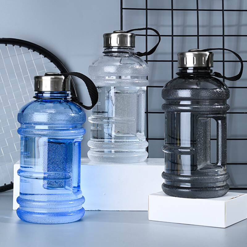 1000ml2000ml运动冷水壶大容量吨吨桶户外便携夏季钢盖水桶杯