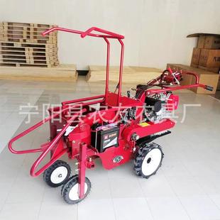 手推玉米收获机192F柴油一体玉米收割机单行收割秸秆还田摘穗机