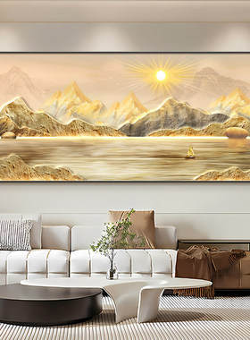 聚宝盆客厅装饰画高档水晶晶瓷画
