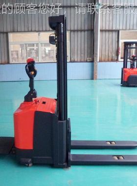 达CDD1-90全自动4叉力车1.4米全BVS电动堆垛车wwp站驾式升降叉吨