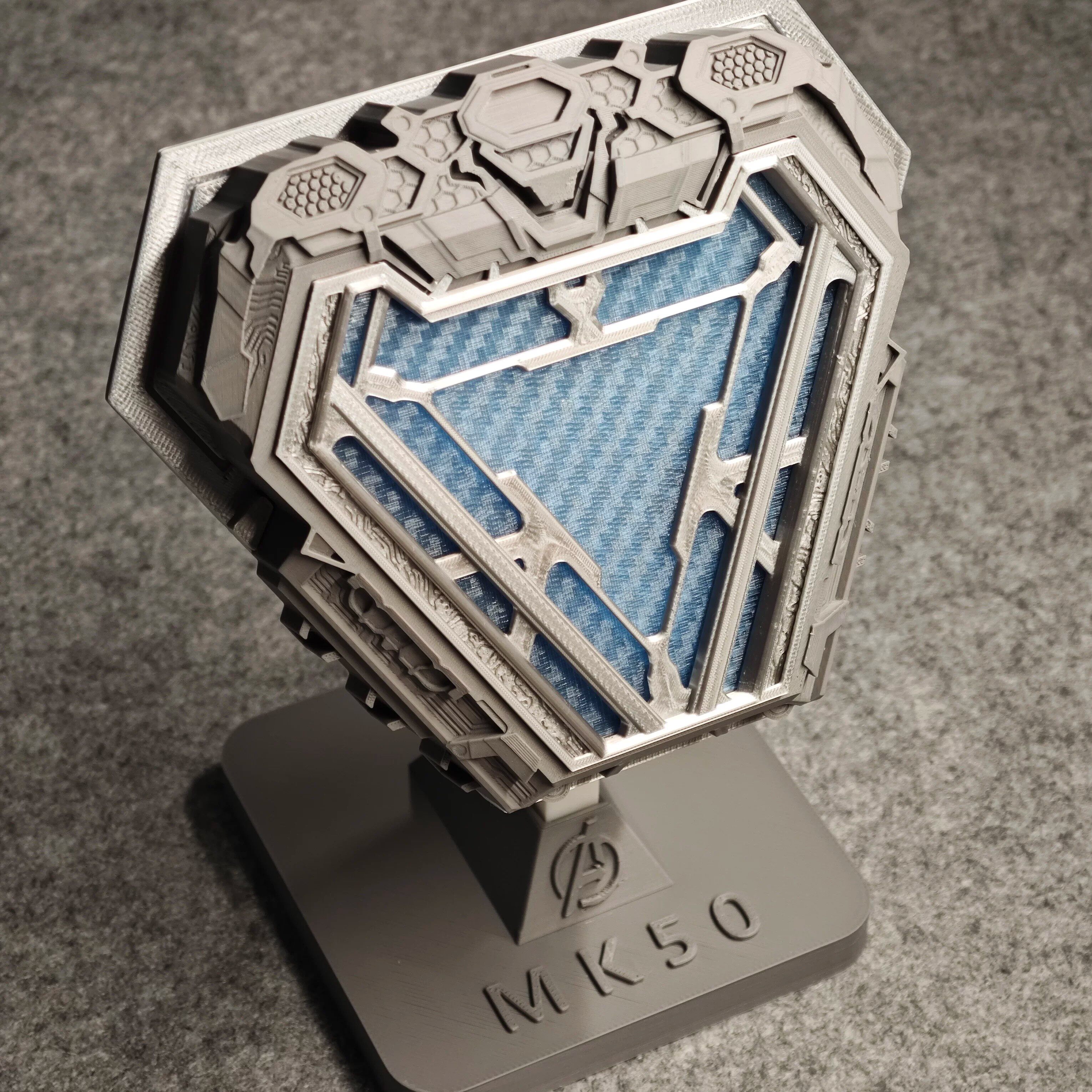 钢铁侠MK50反应堆3D打印发光夜灯科幻桌搭模型收藏创意摆件礼物