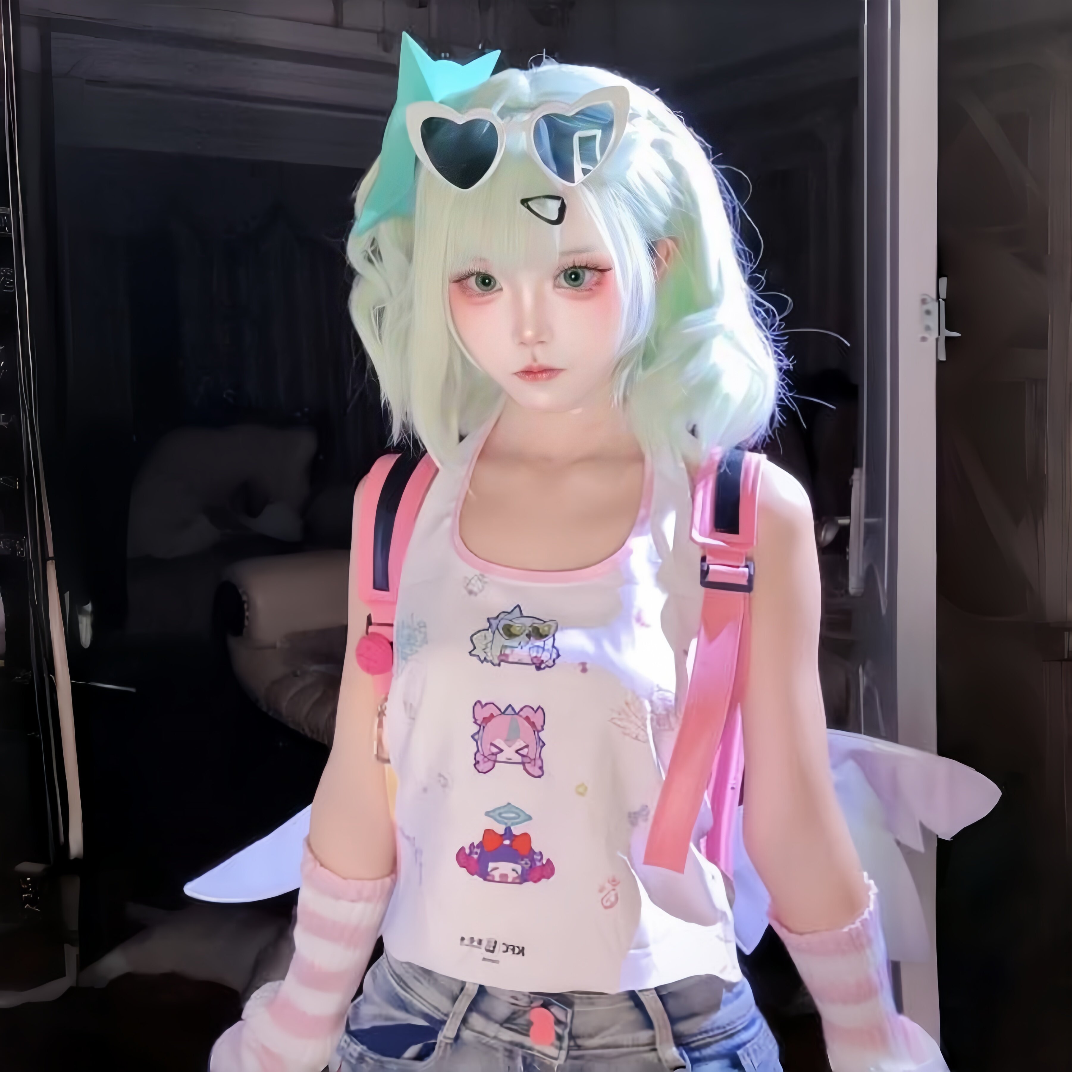 绝区零千夏同款背心泳衣KFC联动cos服二次元周边游戏角色扮演服装图片