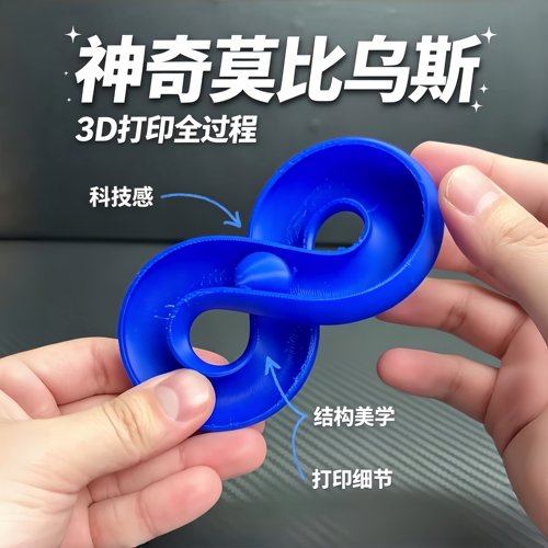【神奇莫比乌斯】无限循环轨道球3D打印解压8字轨道儿童减压玩具