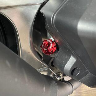 适用光阳Racing H150改装防盗机油尺RKS铝合金油标尺装饰盖机油帽