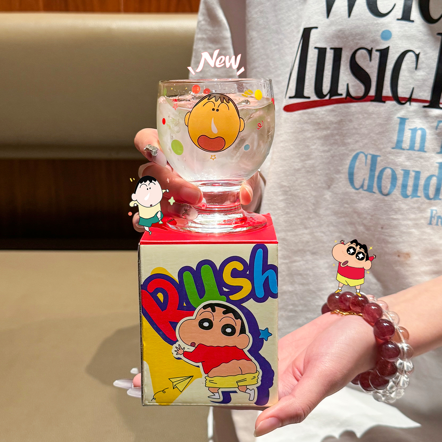 【小红薯爆款】蜡笔小新调酒杯