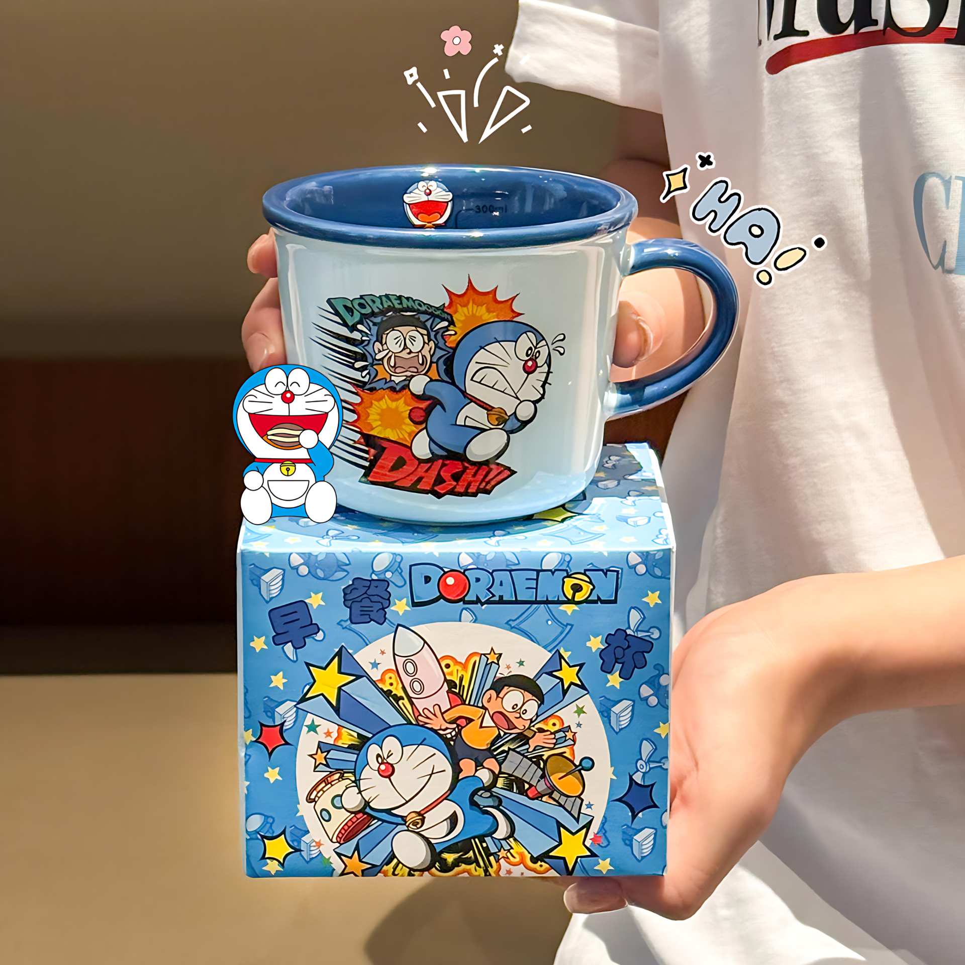 哆啦A梦联名高颜值陶瓷马克杯子